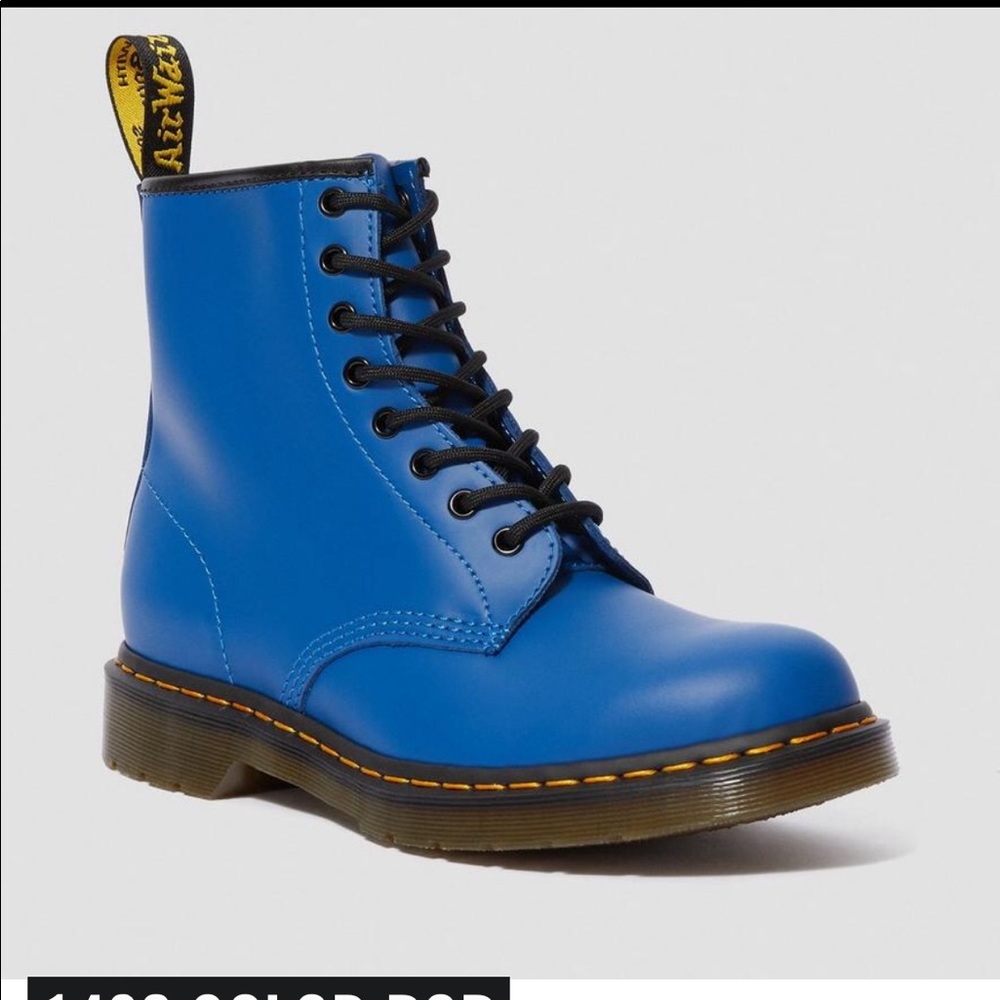 Dr Martens boots smooth leather BLUE